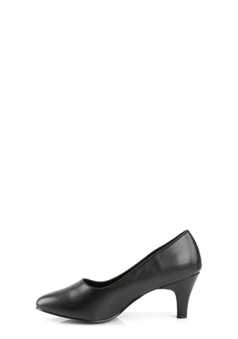 Divine-420 Classic Pump-Black PU