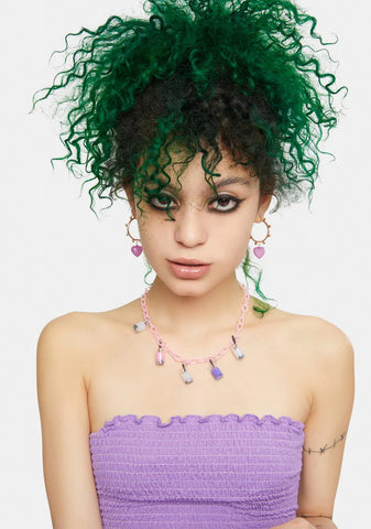 Bubblegum Just A Sip Boba Charm Necklace