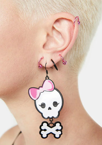 Coming For Me Skull Earrings