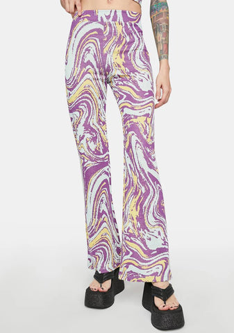 Swirl Flared Trousers