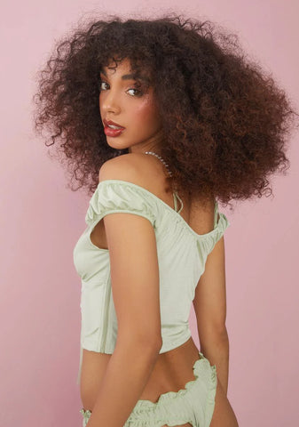 Sage Treat Me Right Satin Set