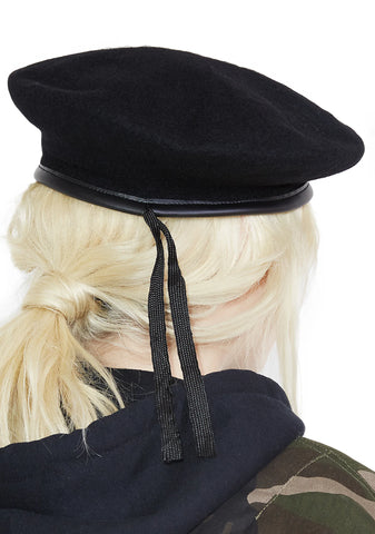 Midnight Wool Monty Beret