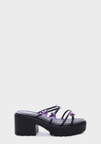 x Dolls Kill Blooming Hearts Sandal Heels