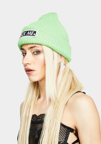 Lime Suck Me Beanie