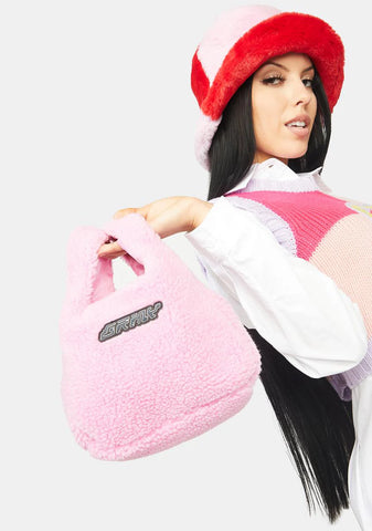 Space Lady Girl Sherpa Handbag