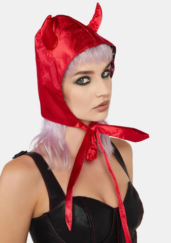 No Angels Here Satin Bonnet