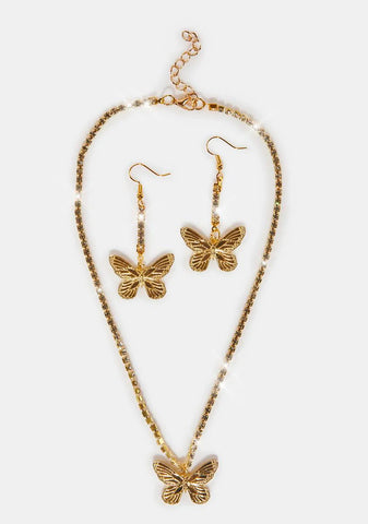 Winged Fortune Necklace Set