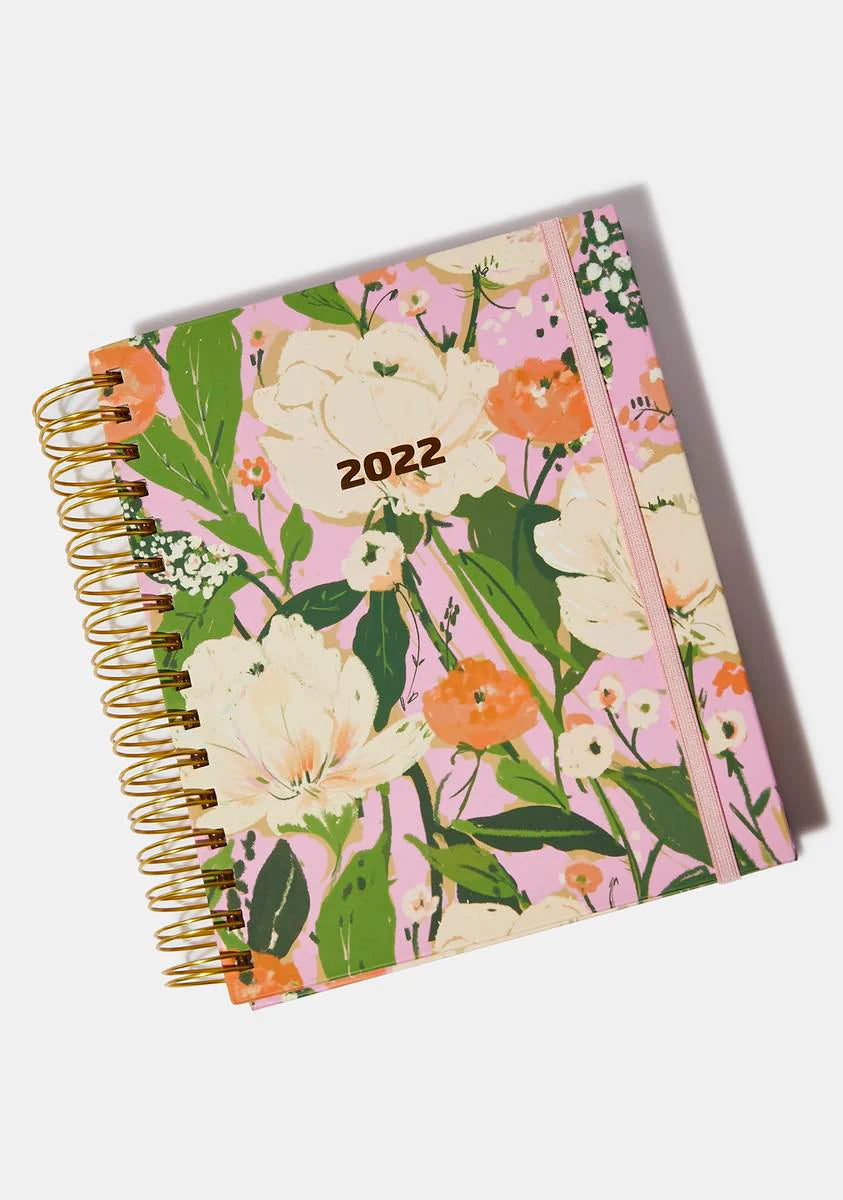Summertime Blossom 12 Month Large Planner