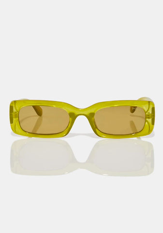 Avocado Supernova Rectangle Sunglasses