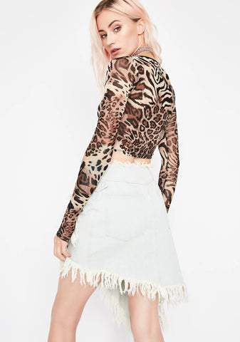 Raw Talent Denim Skirt