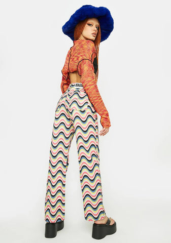 Rainbow Wave Denim Jeans