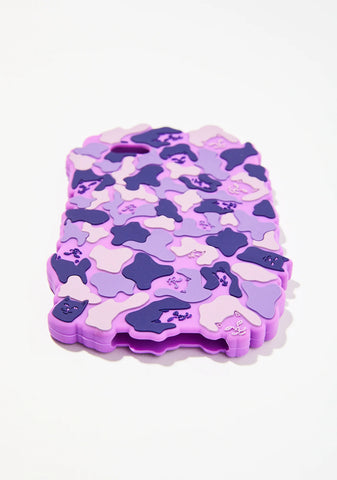 Violet Nerm Camo iPhone Case