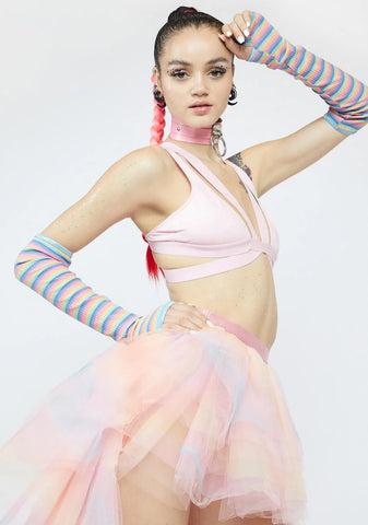 Blush Triple X-Rated Bra Top