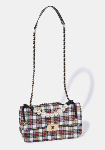 Plaid To Meet You Shoulder Bag