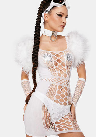 Angel Self Assured Cutout Mini Dress