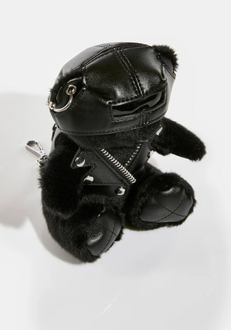 Distortion Moto Bear Keychain Plushie