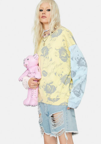 Bear Panel Sweatshirt