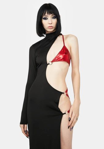 Ready To Mingle Asymmetric Dress