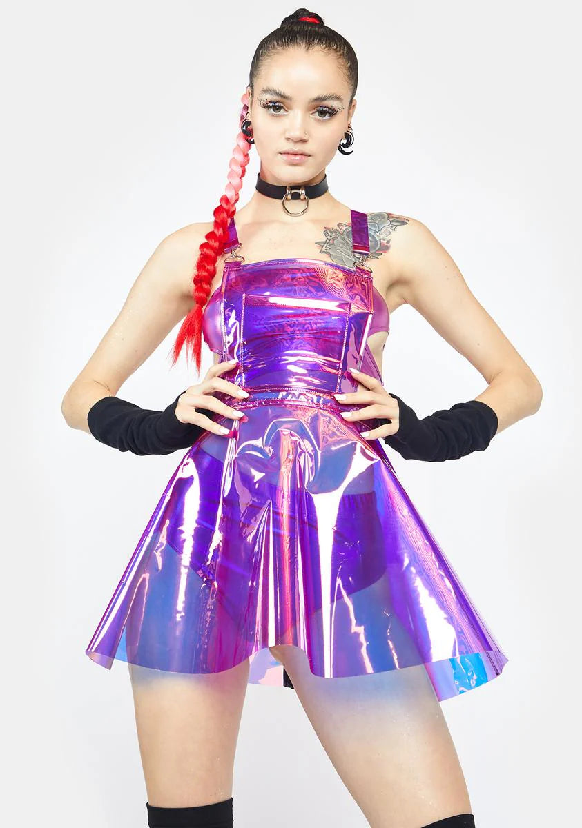 Fairy Gurl Hologram Overall Dress