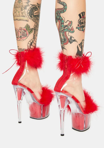Red Adore Platform Heels