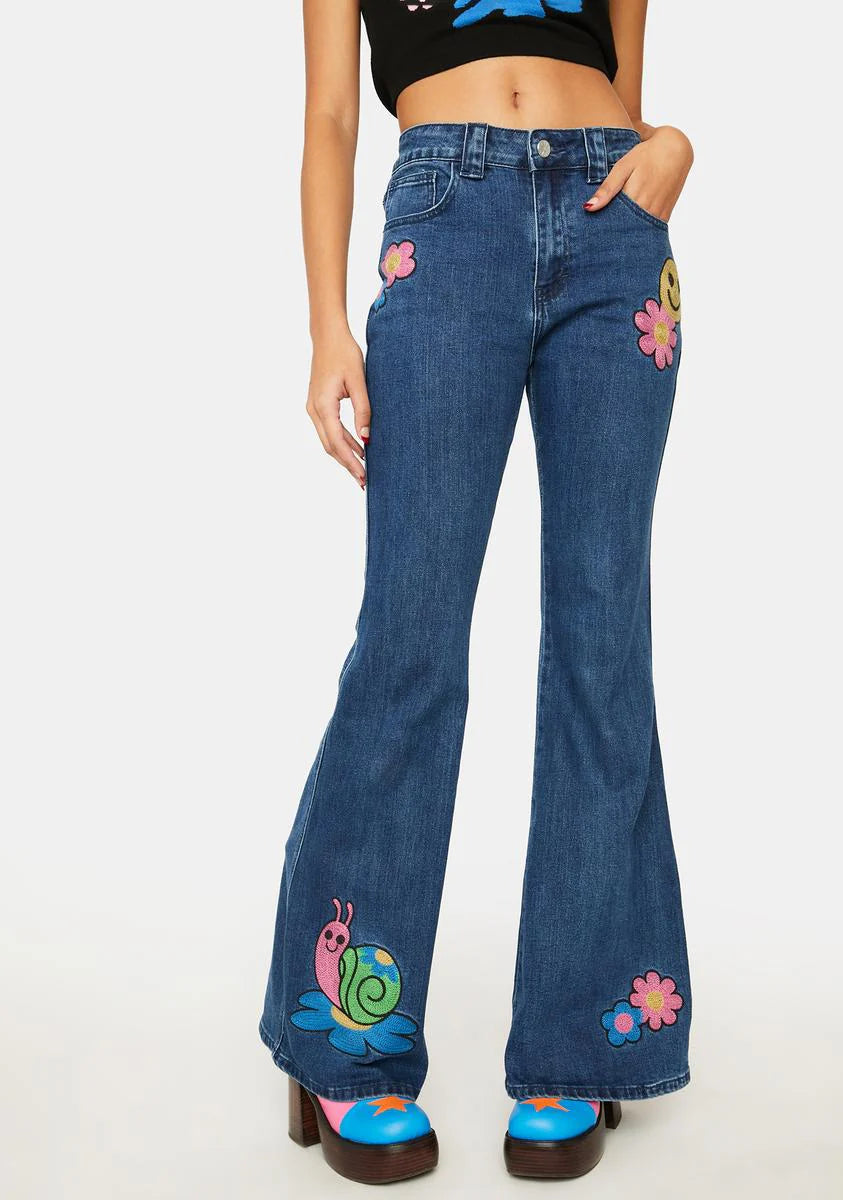 Keeping Pace Flare Jeans