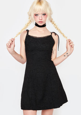 Noir Never Letting Go Mini Dress