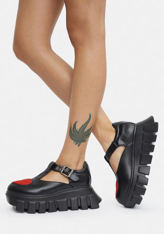 Into Your Arms Platform Mary Janes