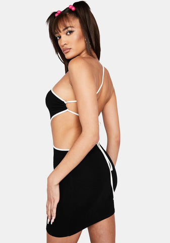 Night Is Young Cut-Out Mini Dress
