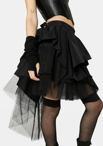 Time Will Tell Ruffle Skirt