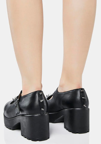 Spiked Sai Mary Janes