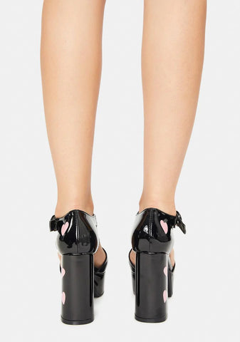 Supermodel Chunky Platform Heels