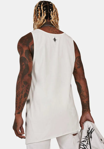 Distortion Unisex Embroidered Graphic Tank