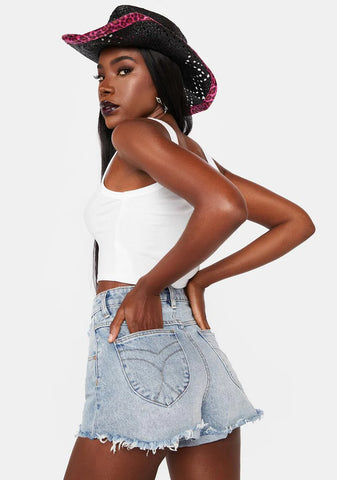 Sylvie Blue Dusters Shorts