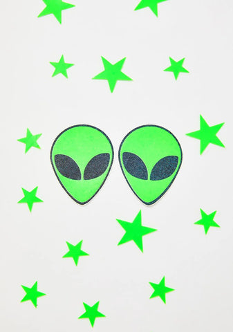 Alien N' Stars UV Reactive Pasties Set