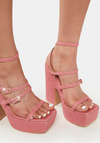 Pink Raine Platform Heels