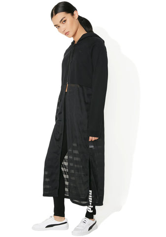 Heather Mesh Full Zip Hoodie