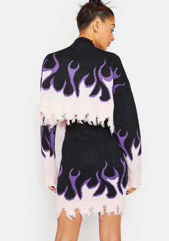 Baby Raise Hell Sweater Skirt Set