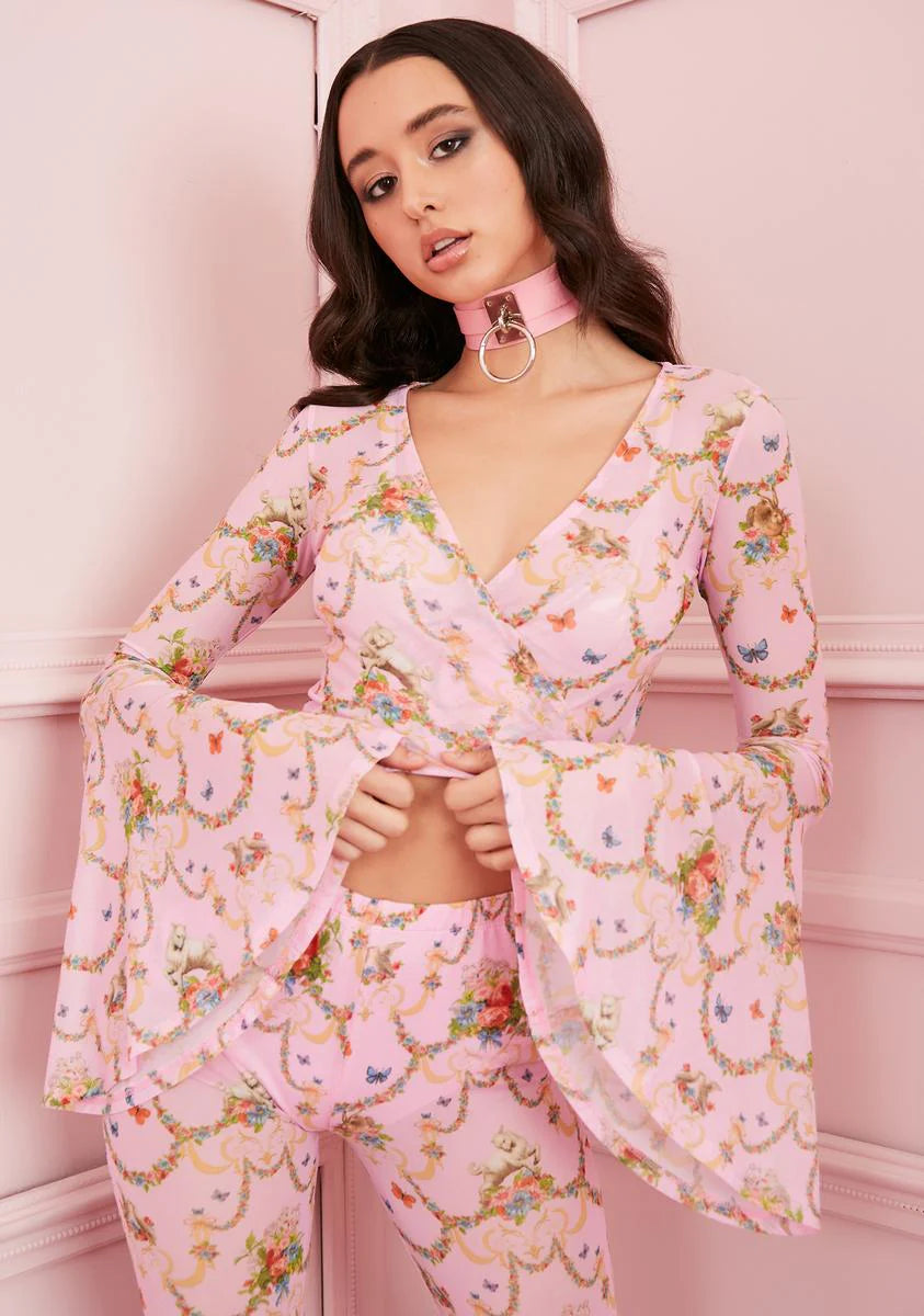 Lush Opulence Wrap Top