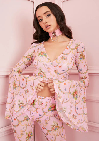 Lush Opulence Wrap Top