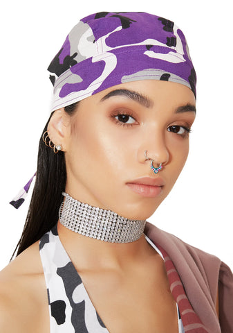 Ultra Violet Camo Headwrap