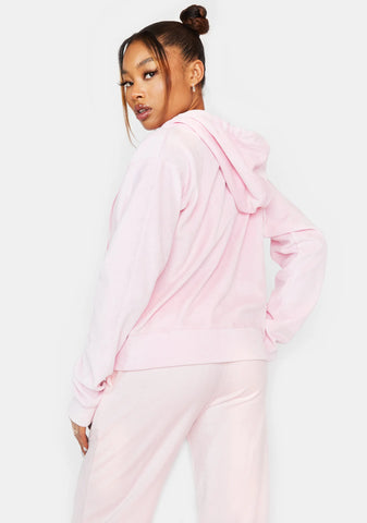 Cropped Zip Up Hoodie