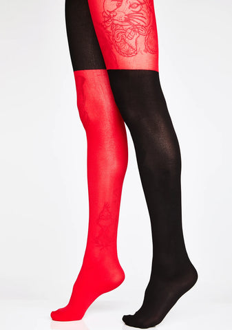 Wild Jester Colorblock Tights