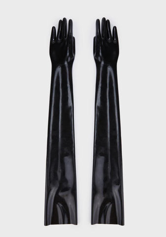 Latex Opera Gloves