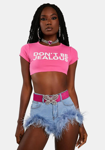 Drifting Dreams Denim Fur Shorts