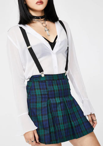 You Don't Exist Suspender Skirt