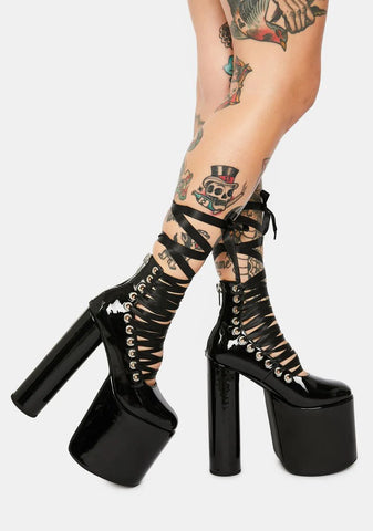 Dark Euphoria Platform Heels
