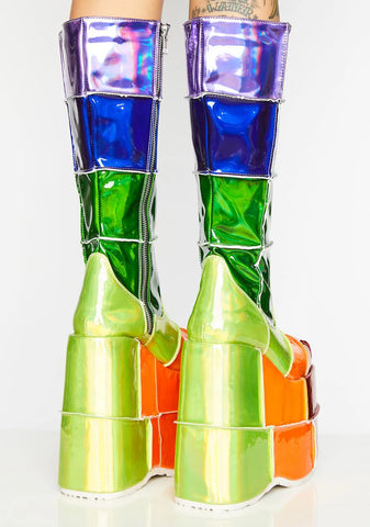 Way Up High Rainbow Stack Platforms