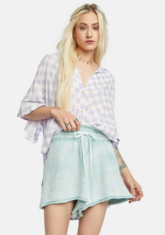 Summertime Blues Knit Shorts