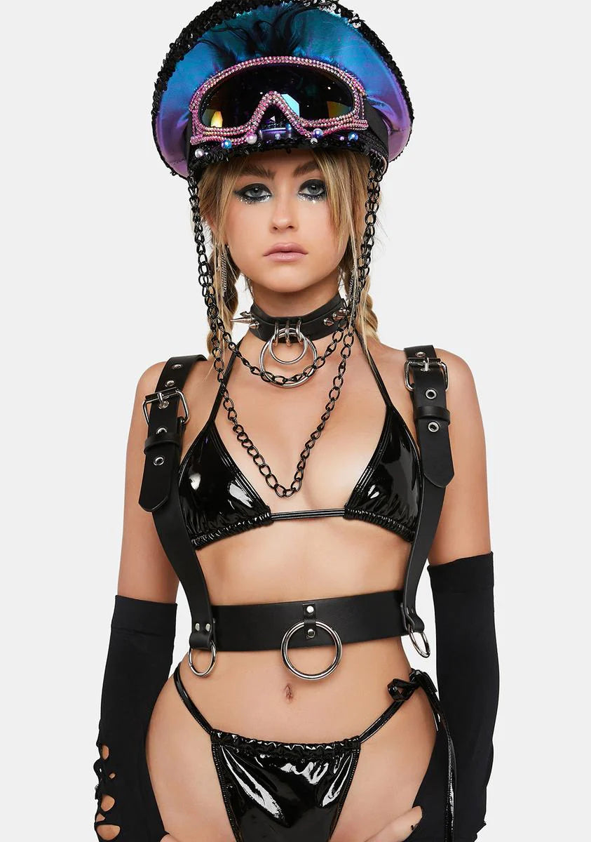 Suspender Style Buckle Waist Belt Harness