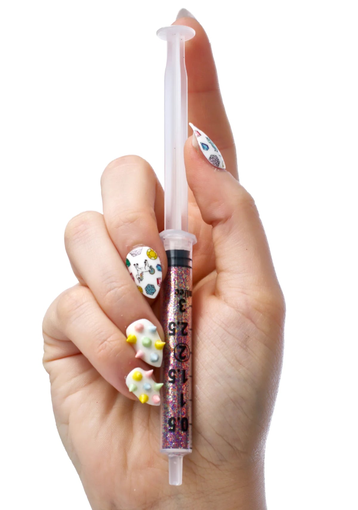 Studded Heart Glitter